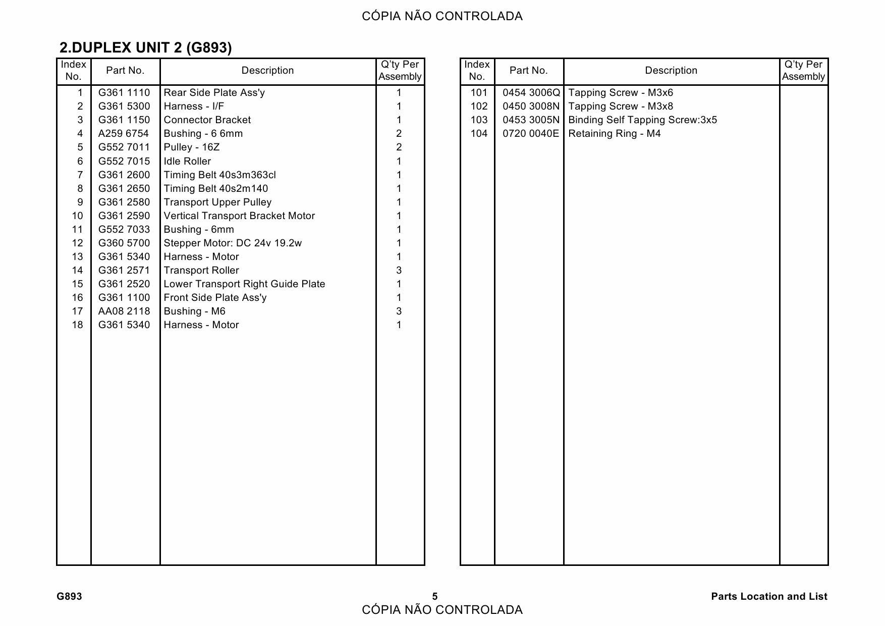 RICOH Options G893 DUPLEX-UNIT-AD1000 Parts Catalog PDF download-2 RICOH Options G893 DUPLEX-UNIT-AD1000 Parts Catalog PDF download-2
